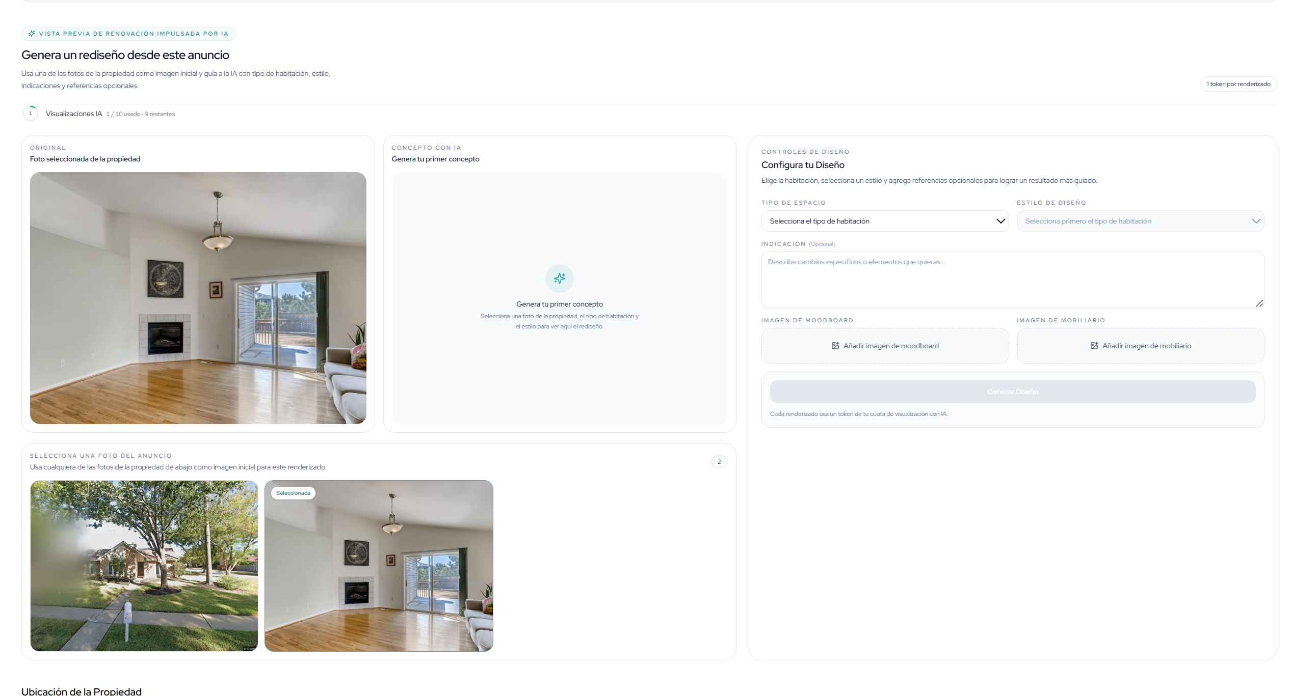 Render con IA que vende el potencial